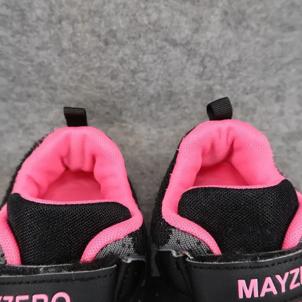 Mayzero Shoes Kids 34 Athletic Trainers Running Sneakers Active Black Pink Girls_3